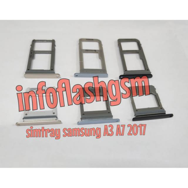 Jual Simtray Simlock Dudukan Sim Tempat Kartu Memory Samsung A3 A320 A7 A720 2017 Original 9894