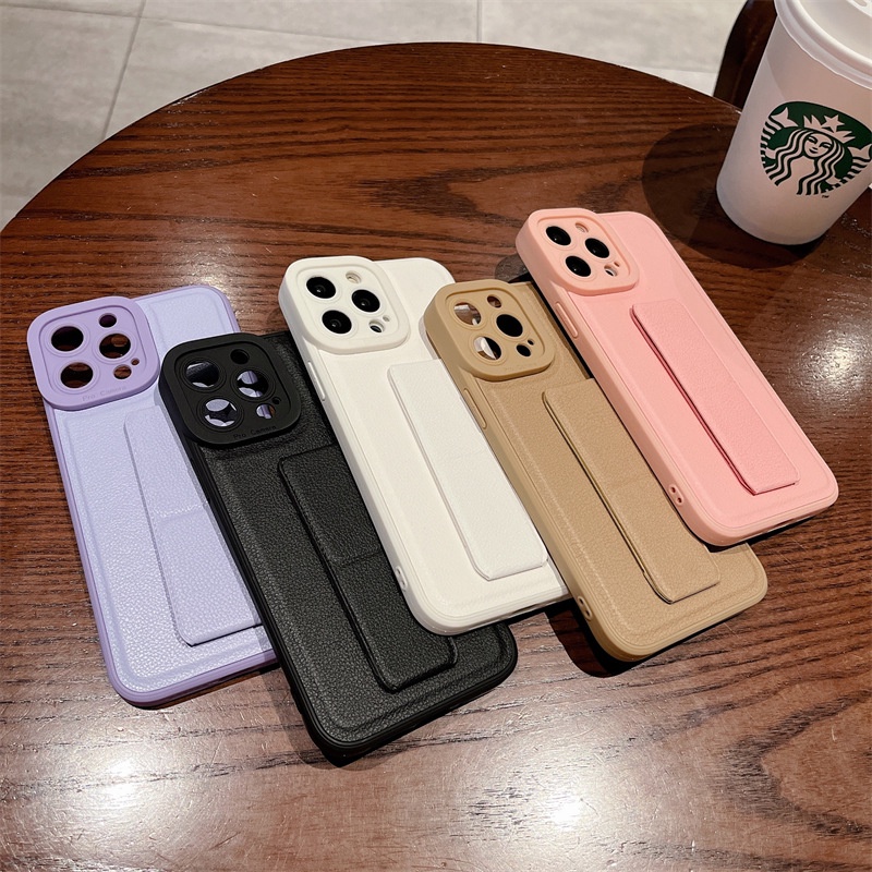 Soft Case Bahan Kulit Untuk iPhone 11 13 12 Pro X XS MAX XR SE2 7 8 Plus