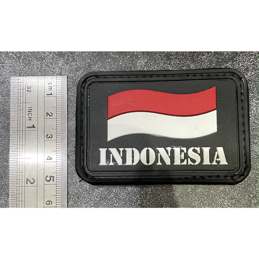 Patch Indonesia - Patch Velcro Indonesia - Prepetan -  Velcro Karet