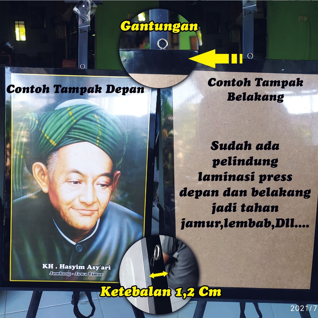 Foto Habaib Habib dan Ulama Bingkai , CUSTOM / REQUEST Sendiri Ukuran A3+ 32X48CM