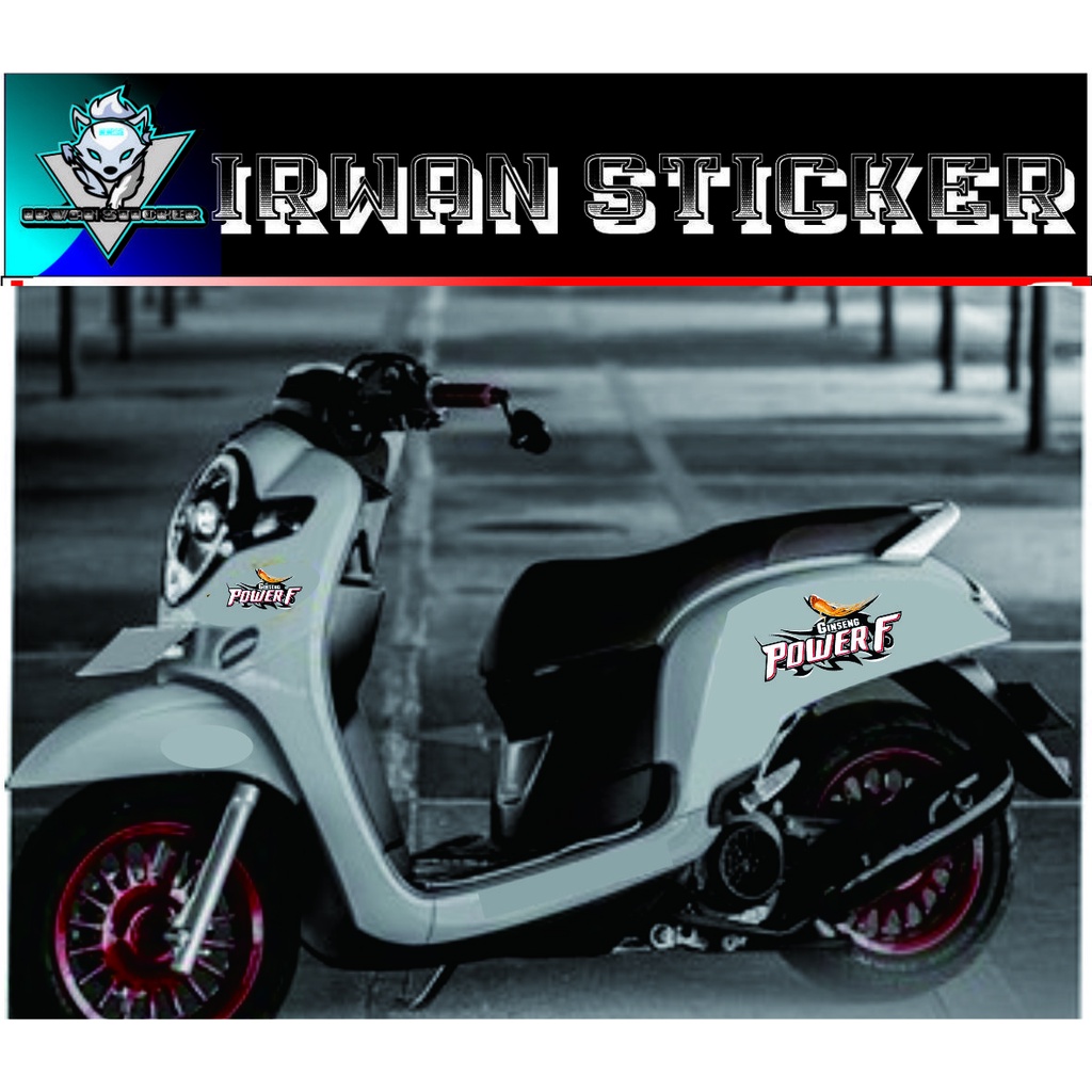 CUTTING STICKER VARIASI MOTIF SCOOPY 2018 2020 COSTUM COD/