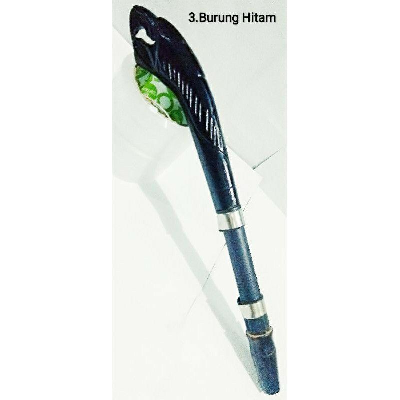 Pahul Gagang Joran Reel Ukir Motif Burung Hitam