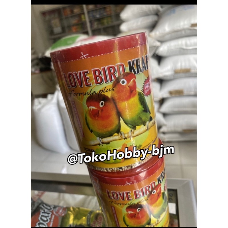 Lovebird kraft formula khusus / pakan makanan burung lovebird