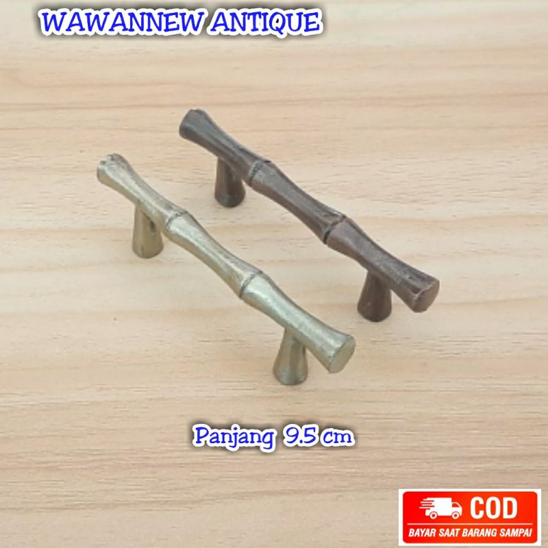 Handle / Tarikan Laci Lemari Jendela Pintu Rumah Kitchen Set Bambu 9.5cm