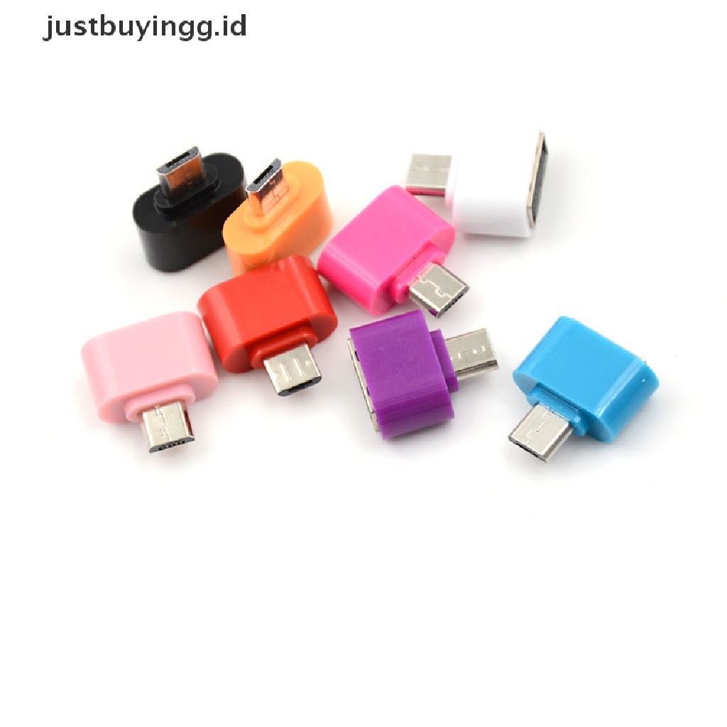 (Justbuyingg.Id) 3pcs Adapter Konverter Otg Micro Usb Male Ke Usb 2.0 Untuk Tablet Android