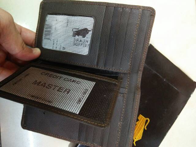 Dompet 3/4 kulit asli braunbuffel