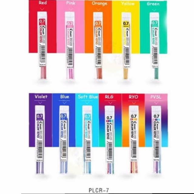 Isi Pensil Mekanik Warna Pilot Eno 0.7mm