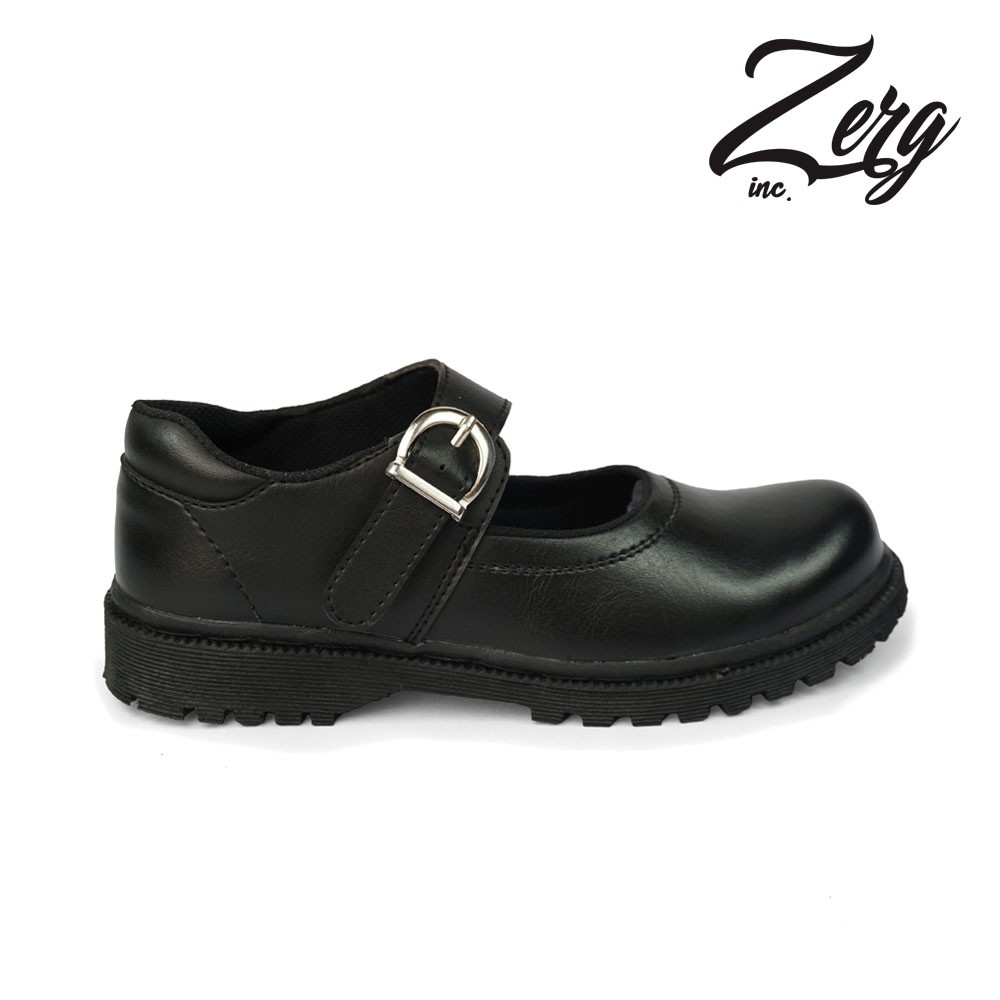 SEPATU SAFETY WANITA ZERG ORIGINAL BELT UJUNG BESI PDL PDH TNI POLRI INDUSTRI KERJA DISKON TERLARIS