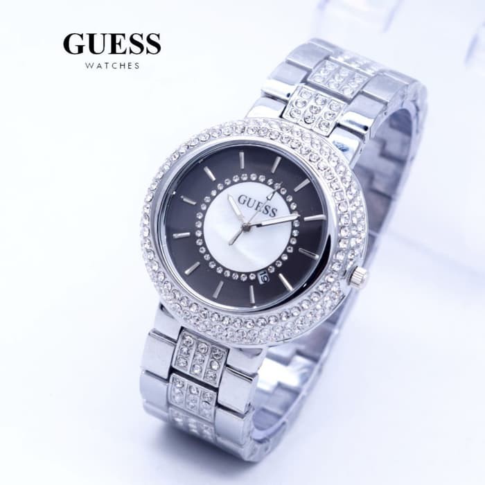 JAM TANGAN WANITA merek GUESS G-2288 Tali Rantai
