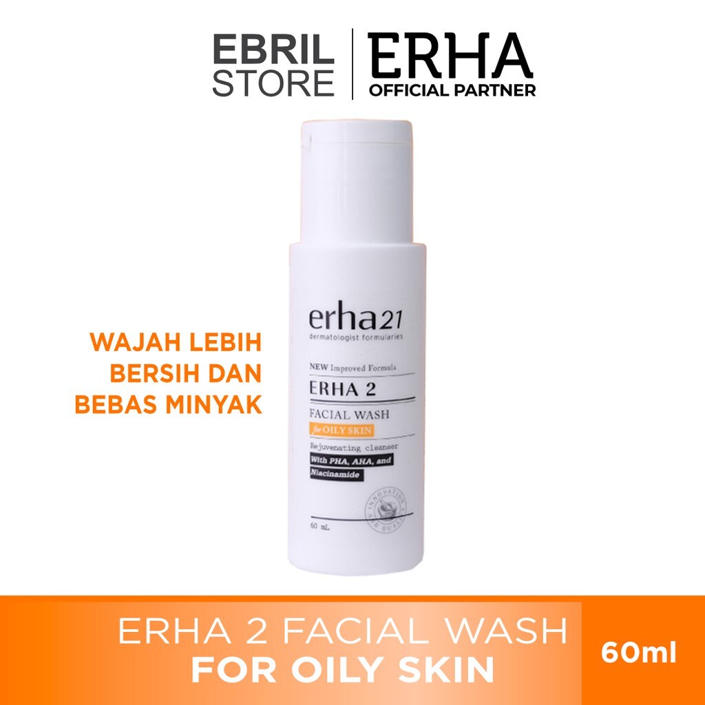 Erha21 Facial wash For oily Skin / Sabun wajah kulit Berminyak- 60ml