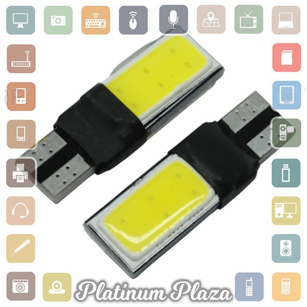 Lampu Parkir Mobil LED Canbus T10 194 501 W5W SMD COB 2PCS - White`60W6JE-