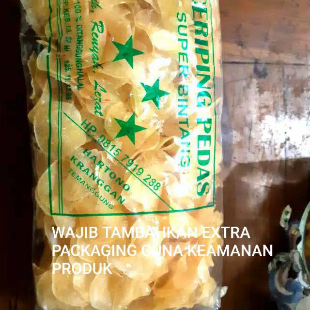 

Kerupuk pedas/ ceriping pedas 400gr