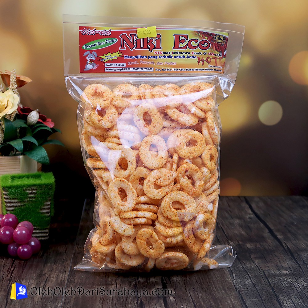 

Krupuk Koin Super Pedas Niki Eco