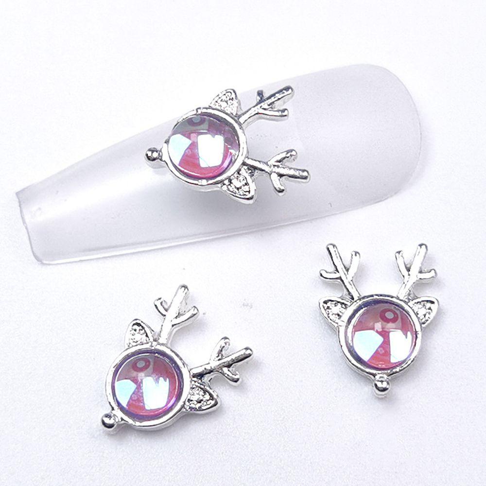 Preva 10Pcs/pak Dekorasi Nail Art 3D Nail Beauty Kristal Aksesoris Kuku