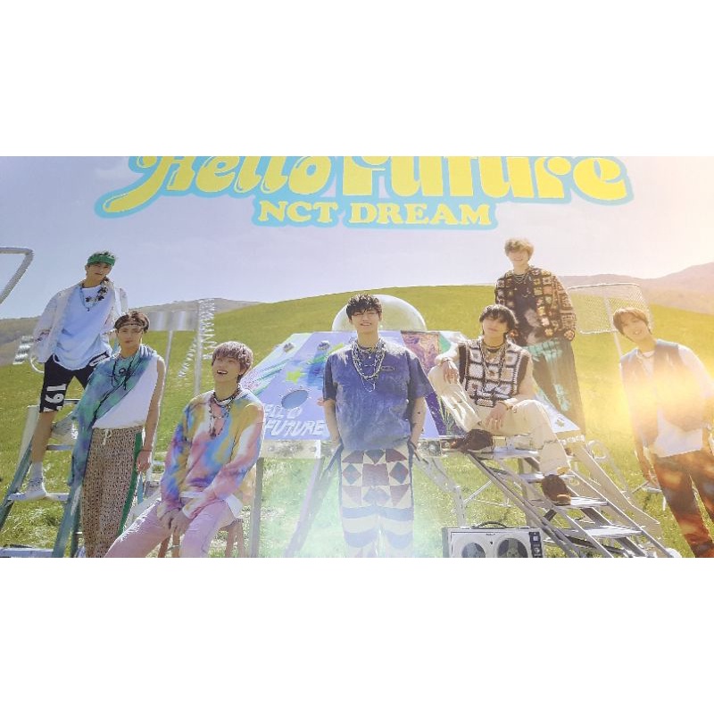 rolled poster nct dream folded poster official hot sauce , hello future , jewel , rollin