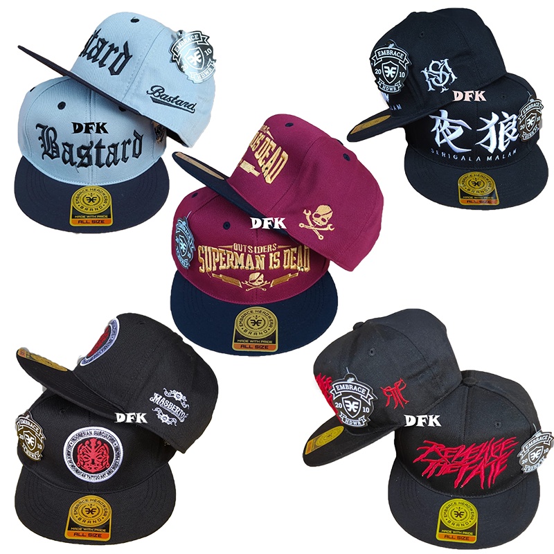 TOPI DISRTO PRIA SNAPBACK BORDIR SNAPBACK HIPHOP SNAPBACK METAL