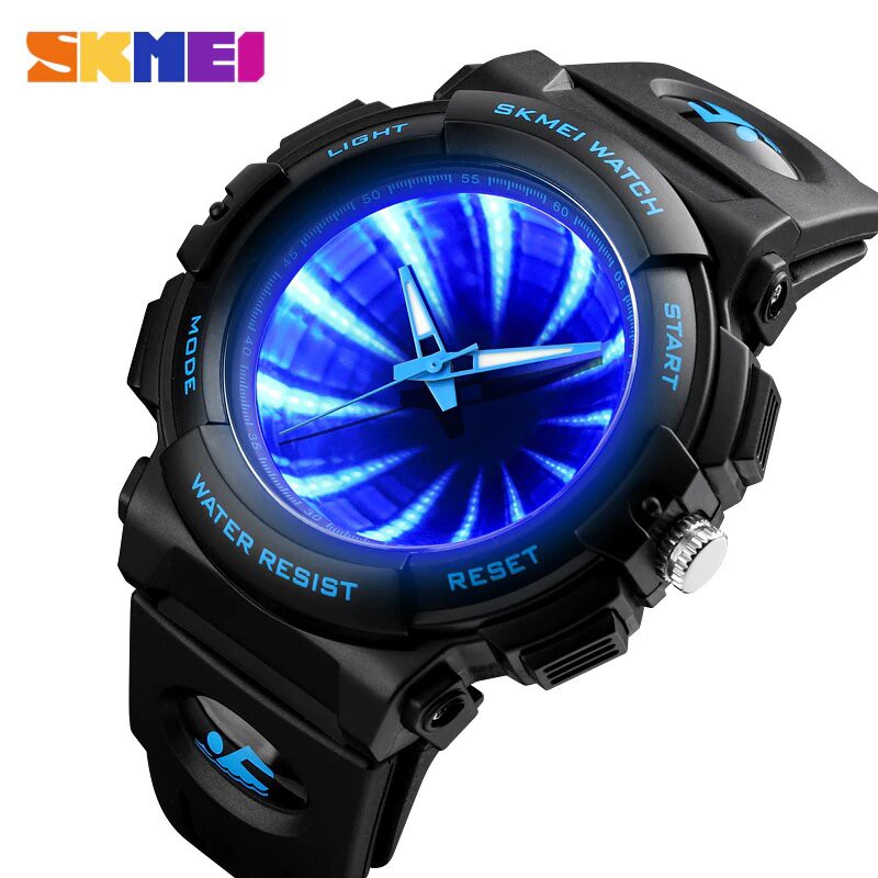 Jam Tangan Pria / SKMEI 1521 LED Light Watch/ Jam Tangan Digital Original / SKMEI