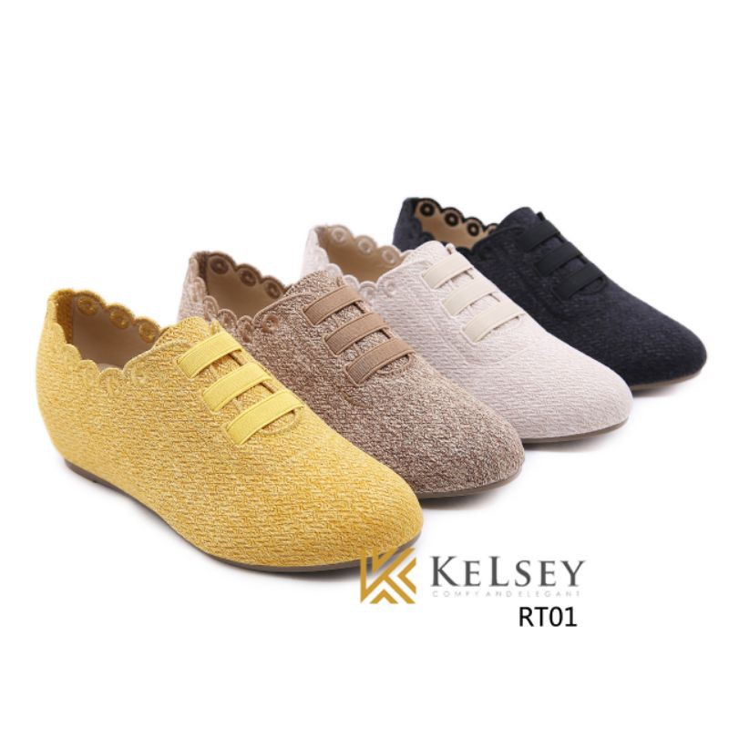 Kelsey Sepatu Wedges 4cm  Wanita RT01