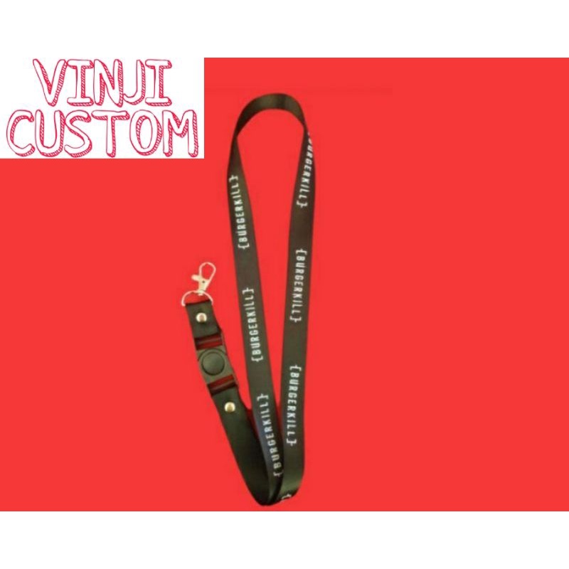 

Lanyard BURGERKILL tali lanyard BAND gantungan kunci name tag id card kartu nama / tali lanyard gantungan leher