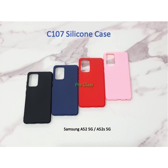 C107 Samsung A52 A52s 5G Colourful Ultrathin Silicone Matte Soft Case