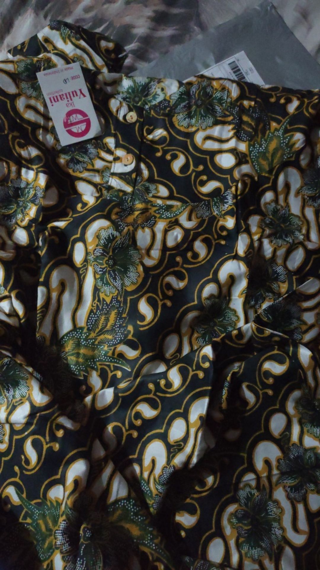 Long Gamis Motif Batik Sogan