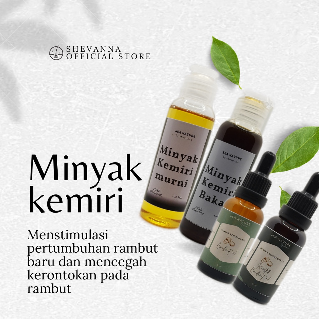 Minyak Kemiri asli | Minyak Kemiri bakar | Penumbuh Rambut | Penghitam Rambut | Penyubur Rambut | Treatment Rambut Sea Nature