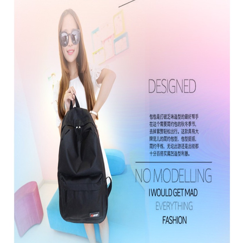 Travelmate Fashion Korea Backpack Ransel Travel Tas Punggung Stylis Murah