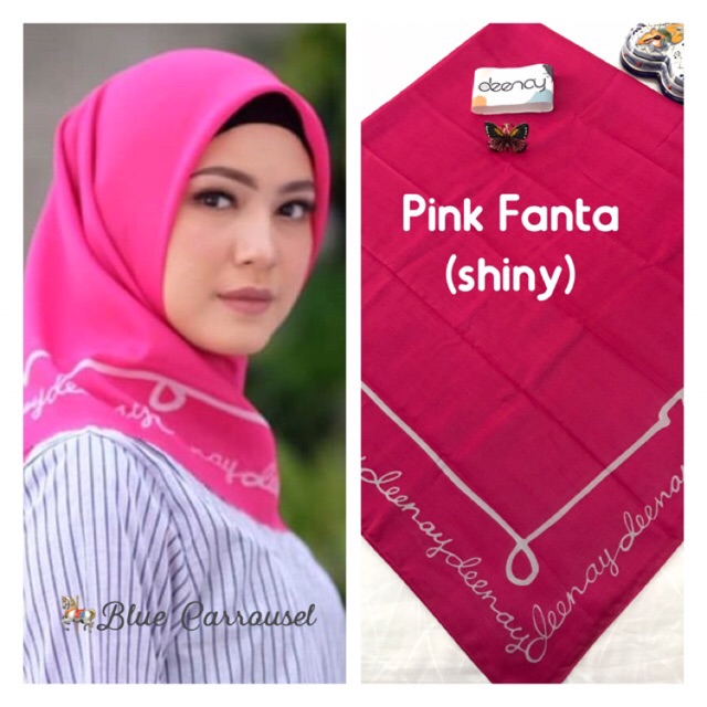 Deenay Border Voal Pink Fanta (shiny)