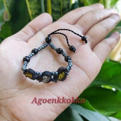 Gelang love manik ukir Anak hitam kokka kaukah