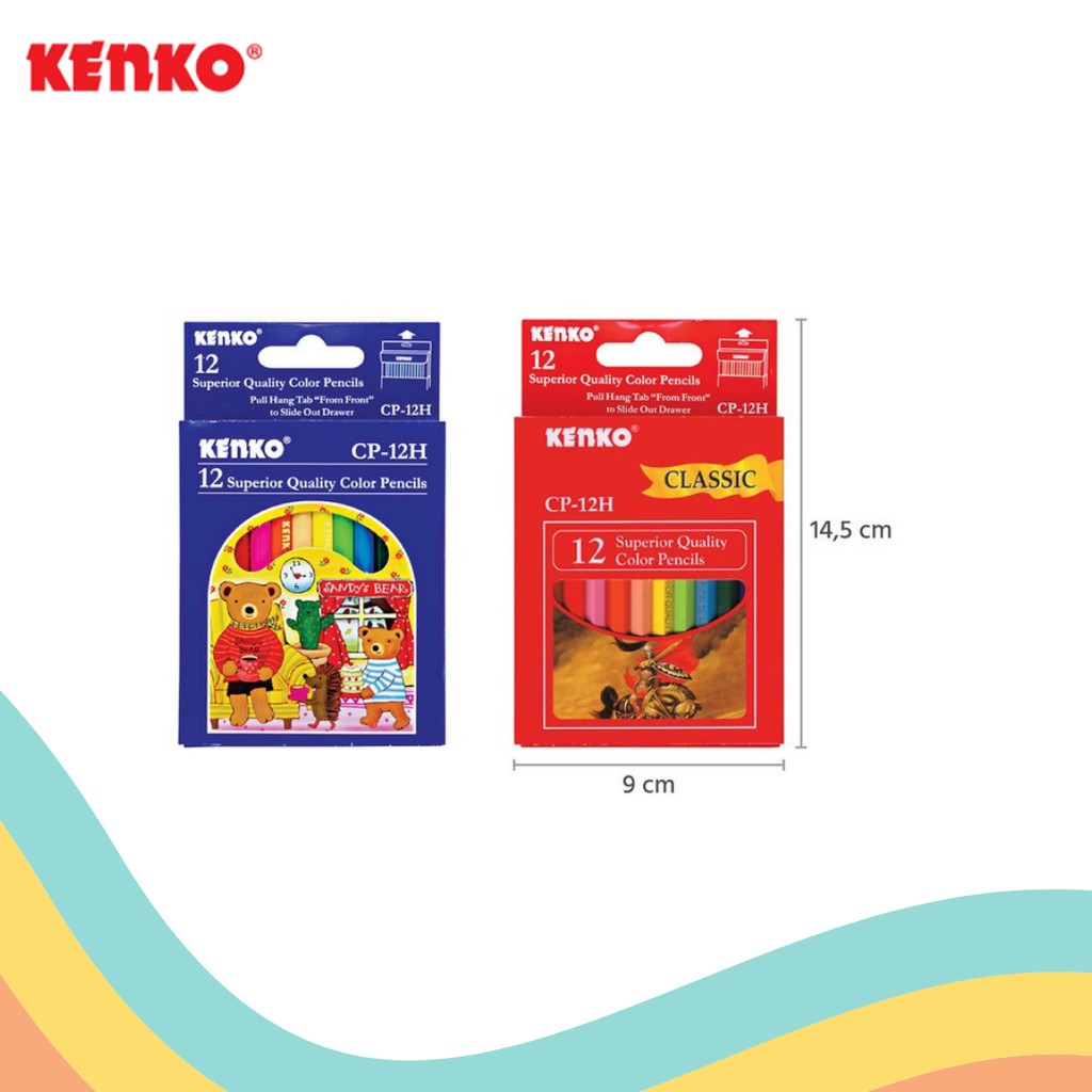

PENSIL 12 WARNA PENDEK KENKO (1 PCS)