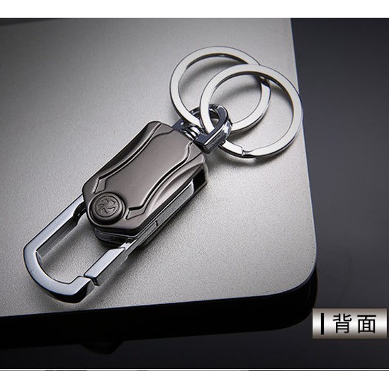 Gantungan Kunci Stainless 3 in 1 Keychain Bottle Opener Alat Buka Botol and SPINNER