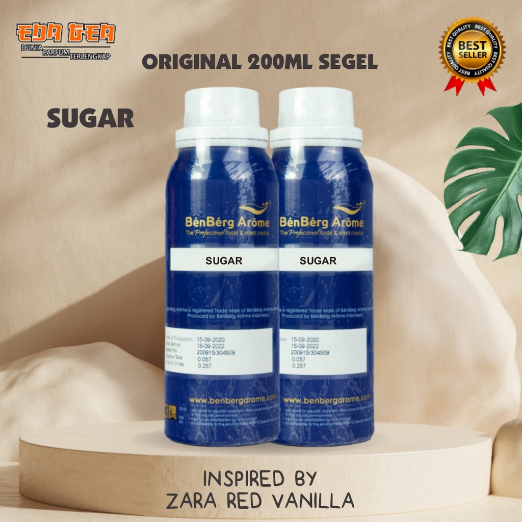 SScntx- bibit parfum murni SUGAR ZARA RED VANILLA BENBERG 200ML SEGEL