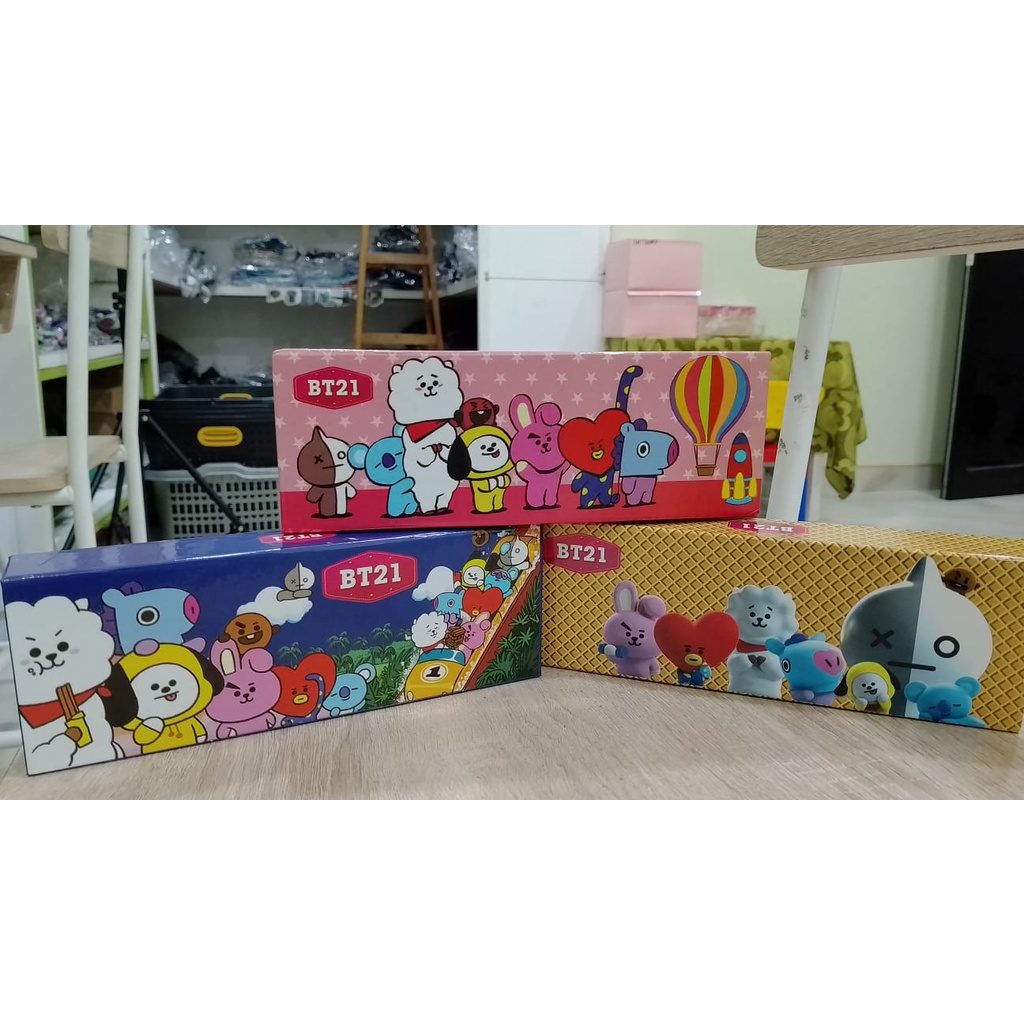 KOTAK PENSIL MAGNET BT21 TEMPAT PENSIL BT HARGA TERMURAH KUALITAS PREMIUM READY 6 VARIANT LUCU UNIK