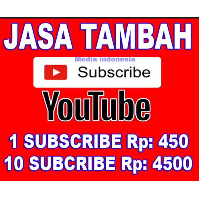 Subscriber youtuber termurah permanen/Subscribe channel youtube
