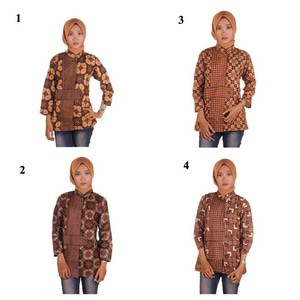 Blouse Batik I Blouse Kerja Wanita Batik I Blus Batik Wanita Windi