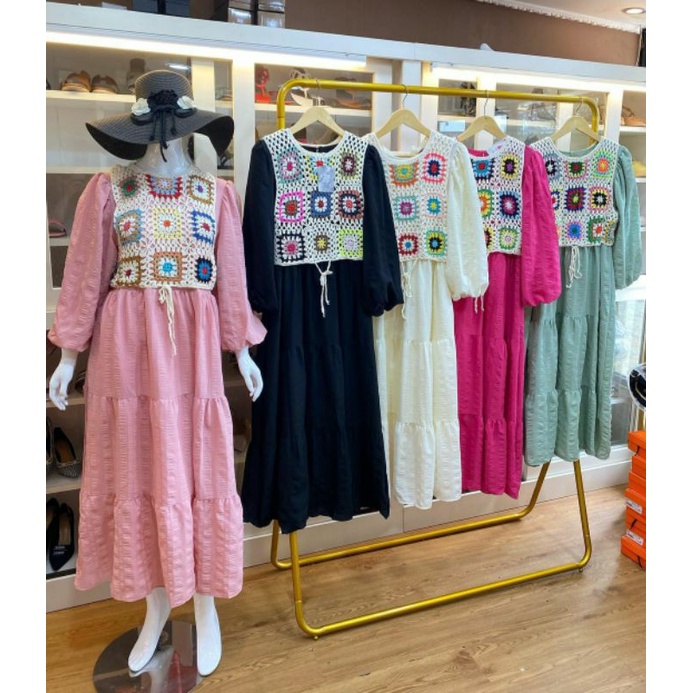 gamis rompi Zara vivorie premium/gamis rompi vivorie