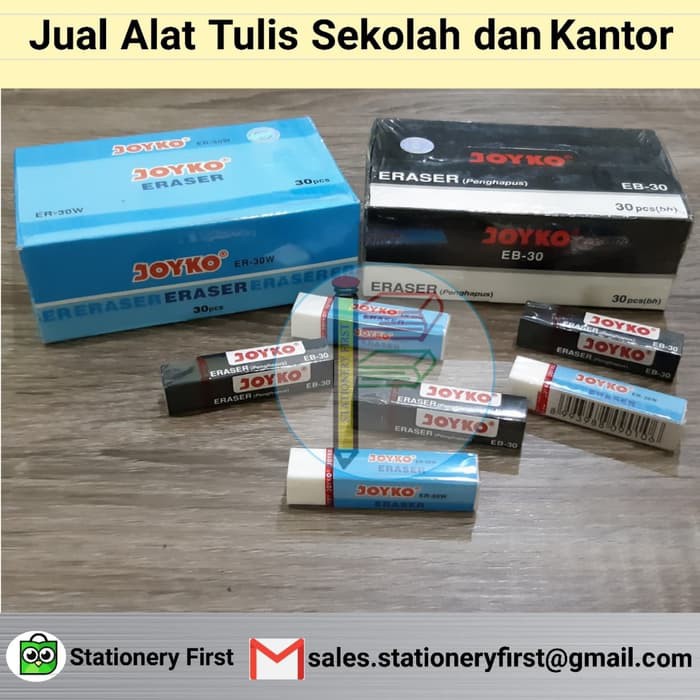 

Penghapus Eraser Joyko ER-30W / EB-30 - Putih