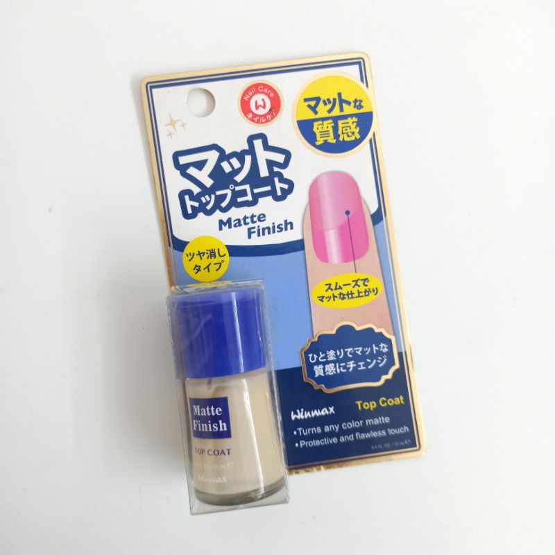 Daiso Japan Winmax Matte Finish Top Coat Nail Care Series Kutek Kuku Matte