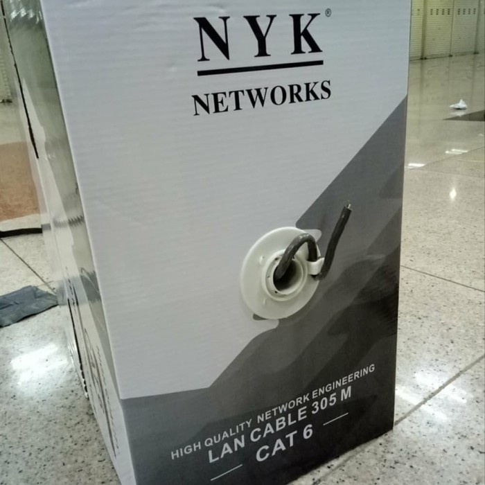 Kabel Roll - Kabel Lan Utp Cat 6 Murah 1 Roll Cat6 Abu-Abu