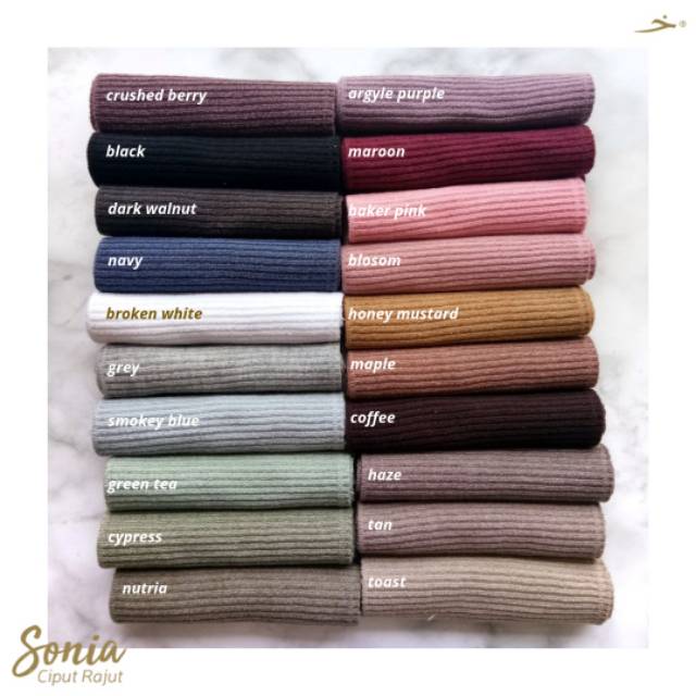 SONIA Ciput Rajut Bandana Salur - Inner Khimar - Khadijah Indonesia #ayranashwap