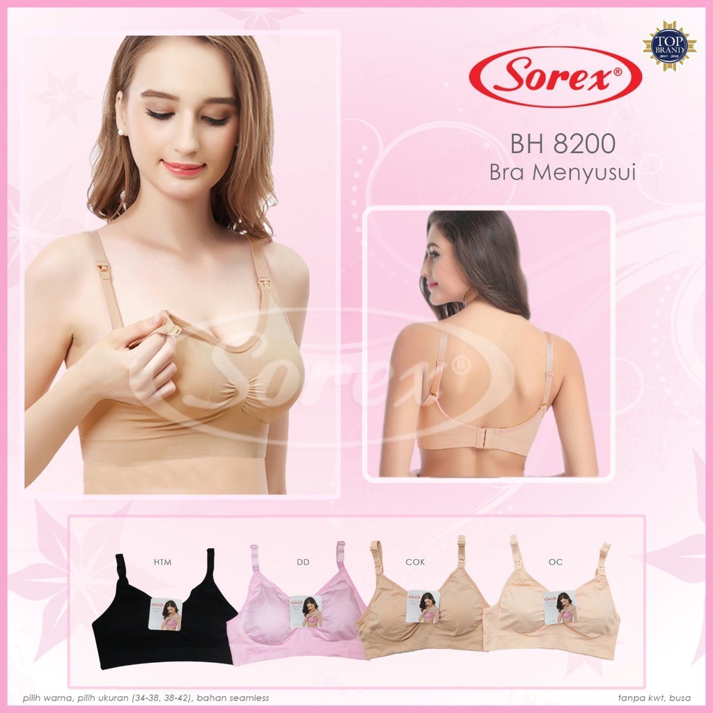 BH Hamil Menyusui PREMIUM Maternity Sorex 8200 / Bra Ibu Hamil Asli Model Sorex 8200 Official