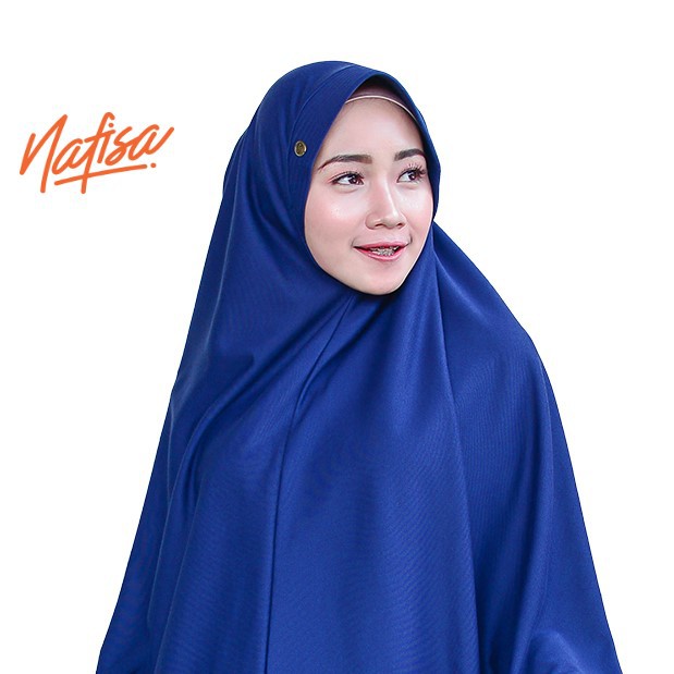 Nafisa Asha | Jilbab Instan Pet Antem | Hijab Instan Bergo Kaos Jumbo | Khimar Syar'i Premium-DONGKER