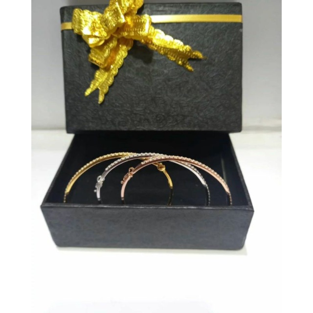 SET 3 GELANG BANGKOK MATA FULL DEWASA EMAS ASLI