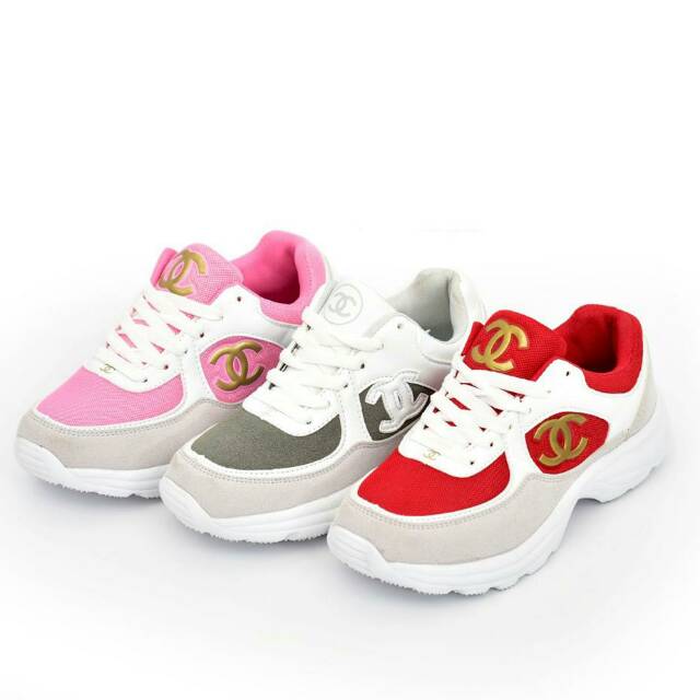 Sepatu Wanita-Sepatu import-Sneaker Chanel lady 8023