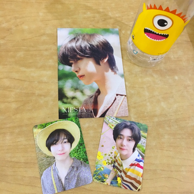 Monsta x Xiesta official photocard & postcard hyungwon & kihyun set