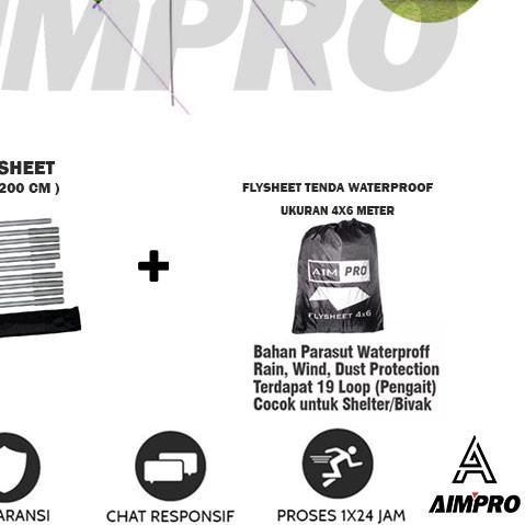 ✦ AIMPRO FLYSHEET 4X6 meter 6X4 meter ❄