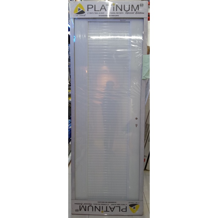 Platinum Pintu / Pintu SE Full Panel Coklat Panel Putih Buka Kanan Kiri - Putih Kanan