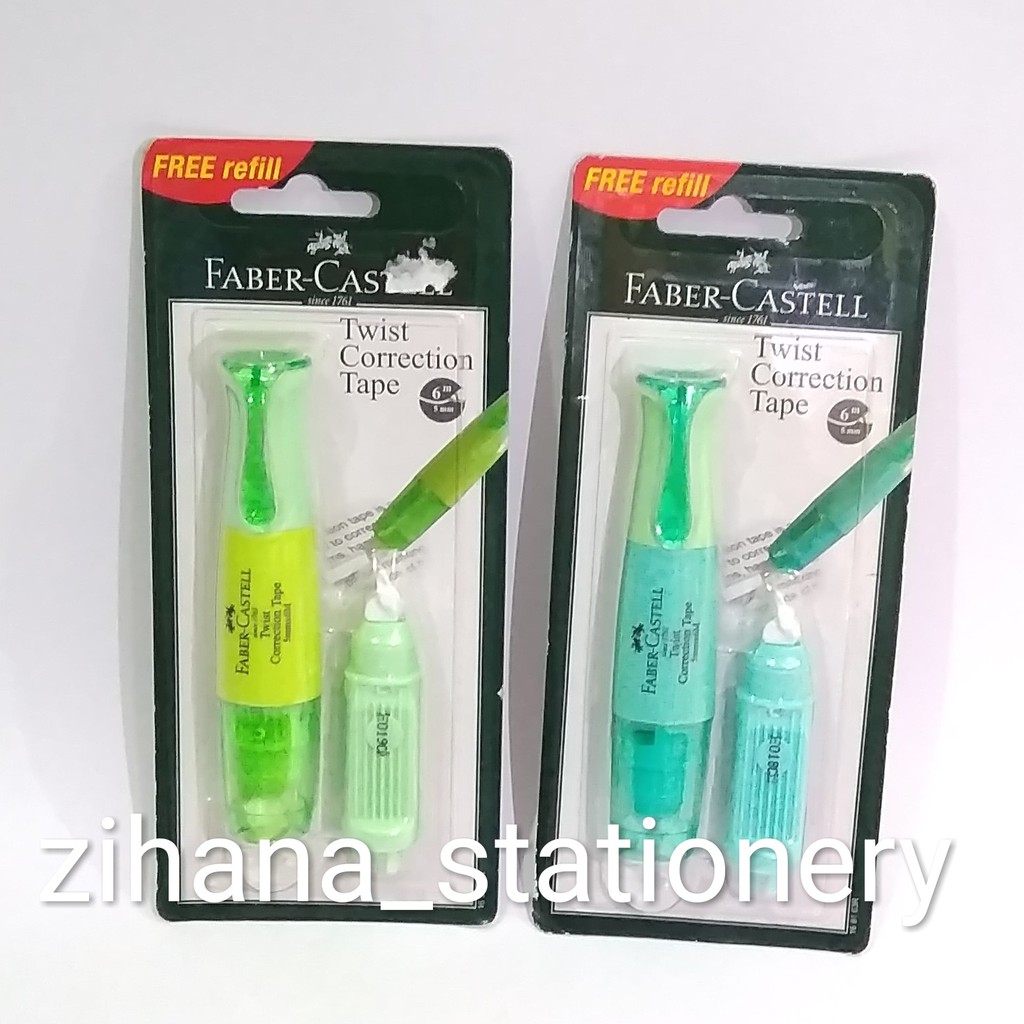 Alat Tulis Setipo Kertas / Stipo Kertas / Stip / Tip x / Twist Correction Tape Faber Castell