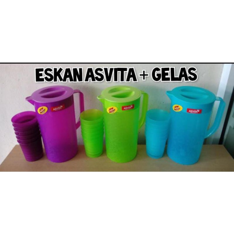 Eskan Asvita teko + Gelas plastik