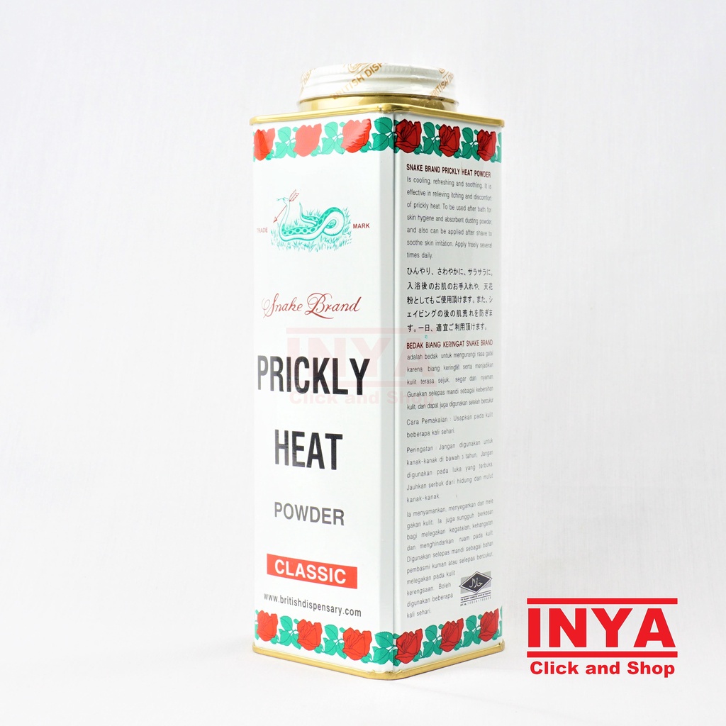 SNAKE BRAND PRICKLY HEAT POWDER CLASSIC 300gr - Bedak Kulit